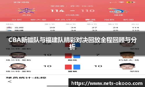 CBA新疆队与福建队精彩对决回放全程回顾与分析
